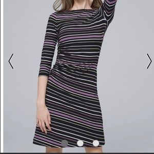 WHBM striped knit dress XL
